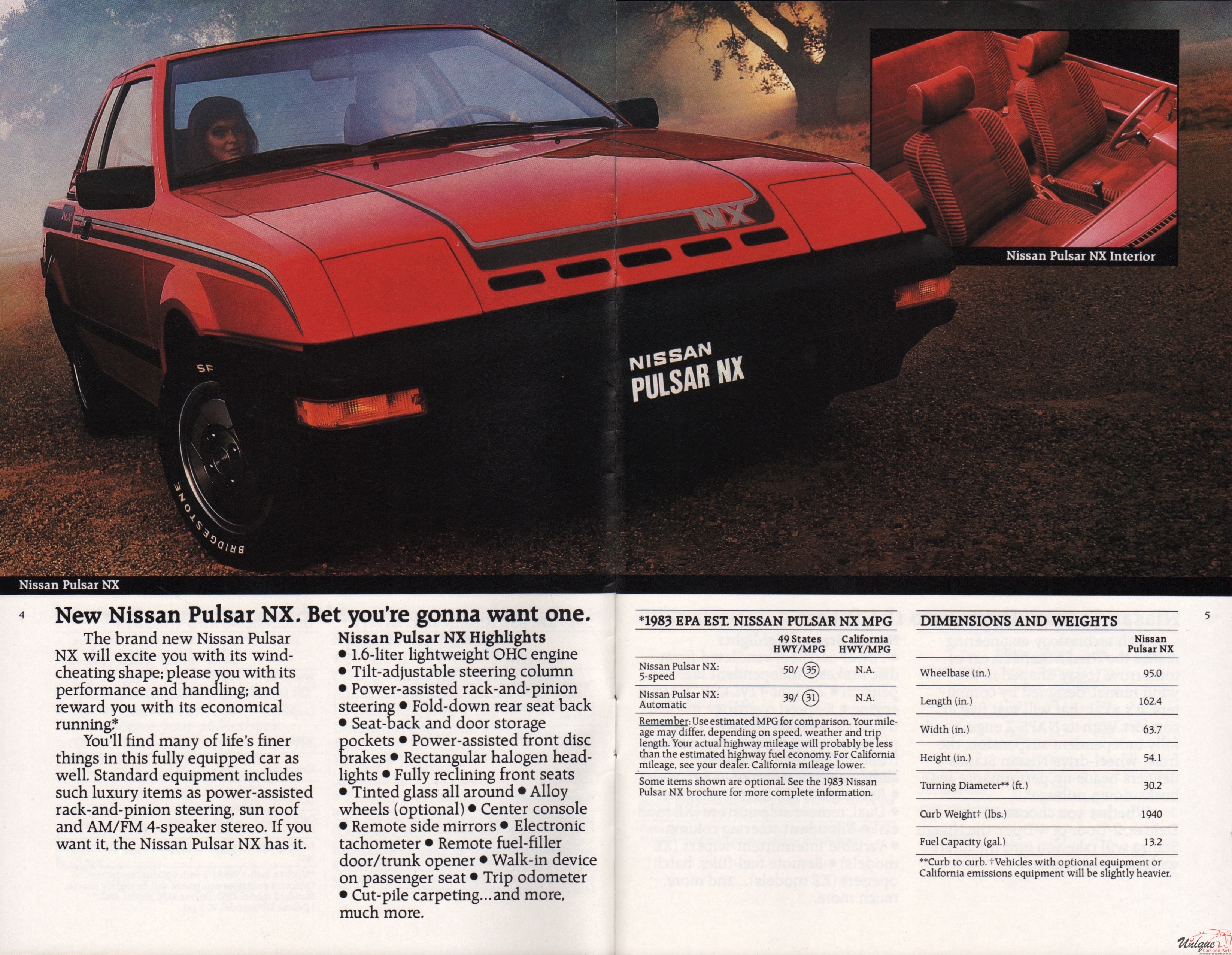 1983 Nissan Range Brochure Page 8